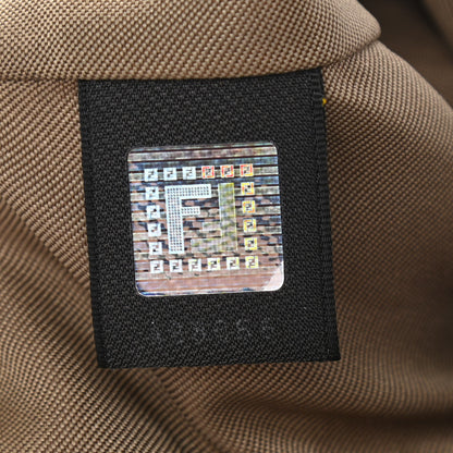 Fendi Zucchino Vitello Pochette Beige Black 7 of 14
