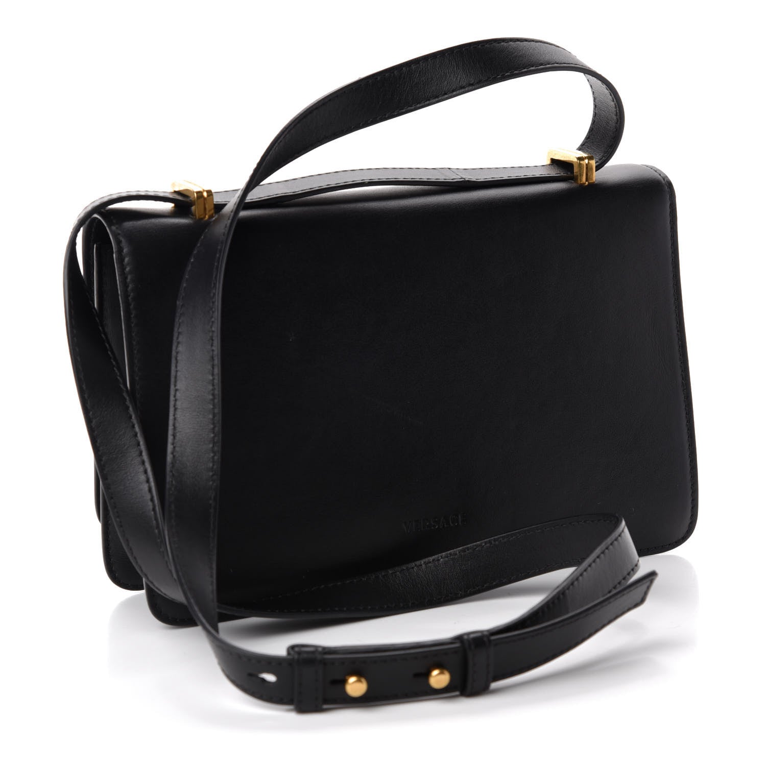 Versace Calfskin Tribute X Shoulder Bag Black 3 of 10
