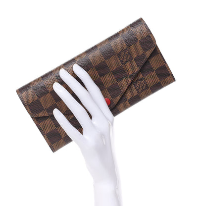 Louis Vuitton Damier Ebene Josephine Wallet Red 2 of 11