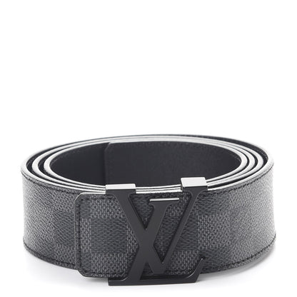Louis Vuitton Damier Graphite LV Initiales Belt 110 44 1 of 10