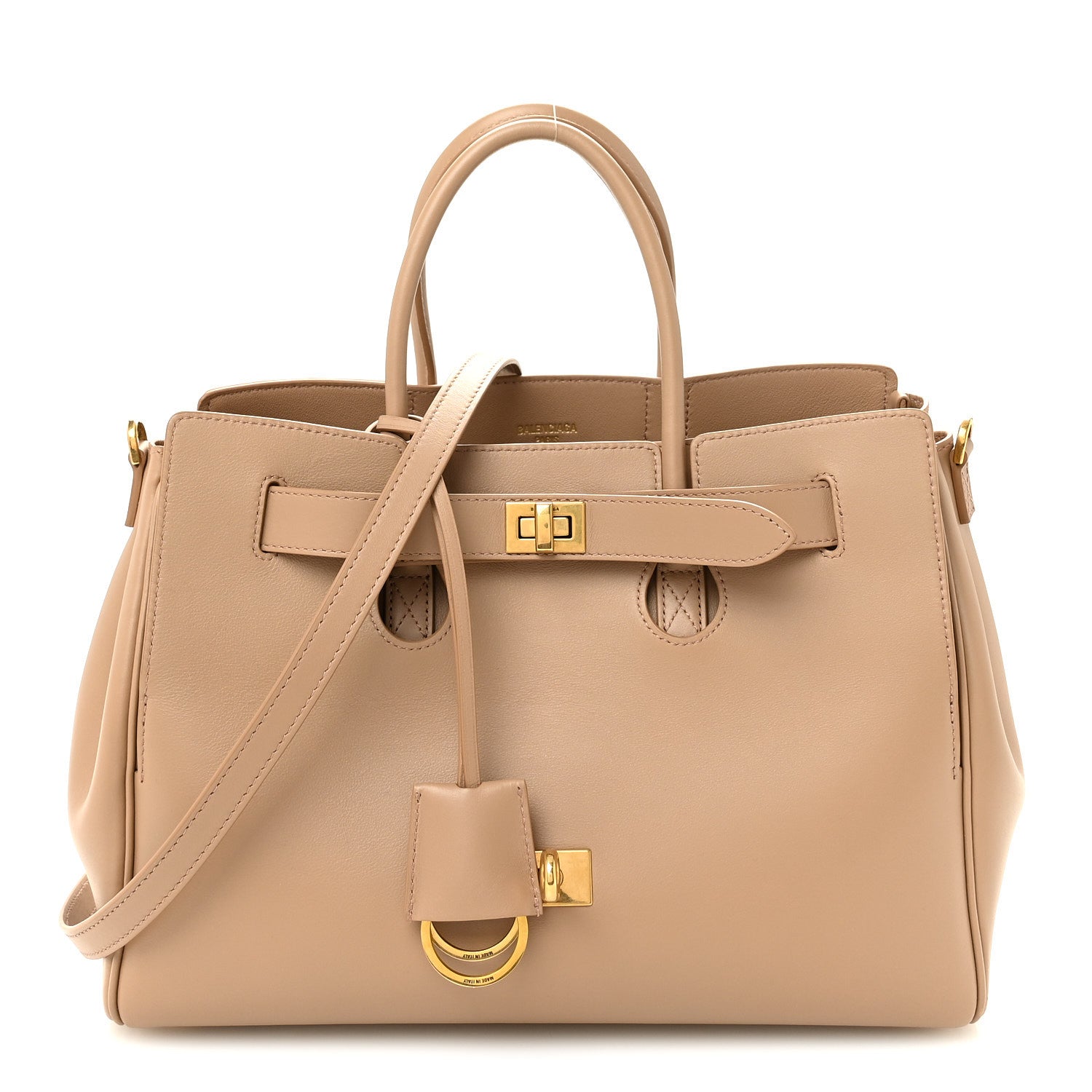 Balenciaga Smooth Calfskin Small Bel Air Carry All Bag Latte 1 of 9