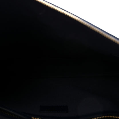 Chanel Denim Quilted Zipped Clutch Blue 6 of 8