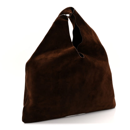 The Row Suede Small Bindle Bag Espresso 3 of 9