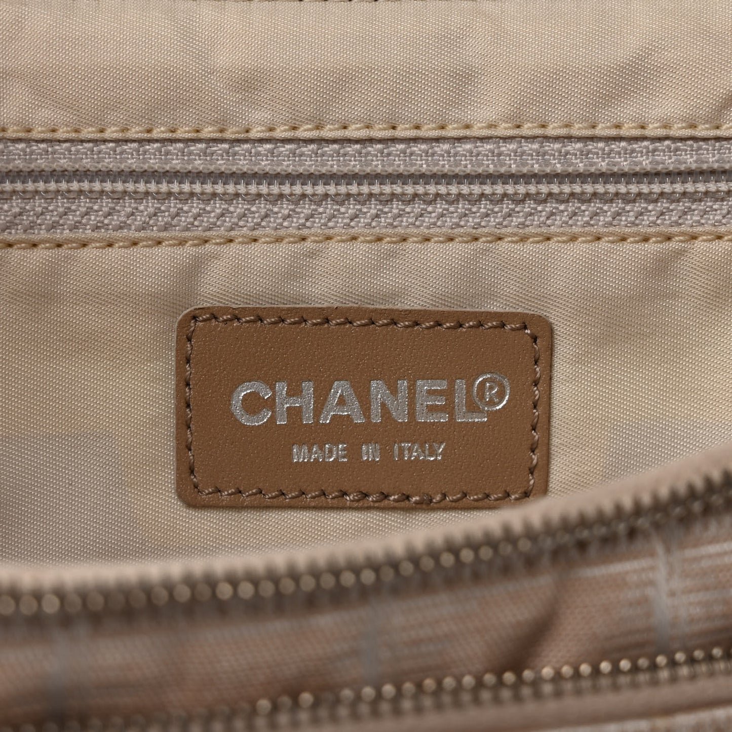 Nylon Travel Backpack Beige