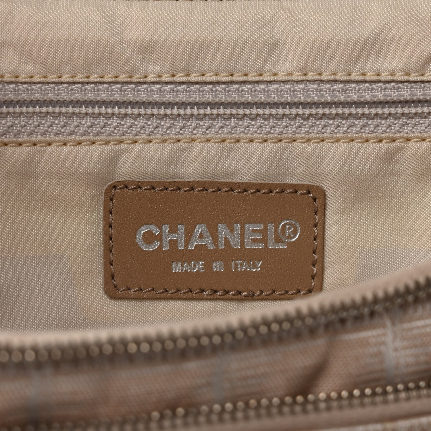 Chanel Nylon Travel Backpack Beige 6 of 12