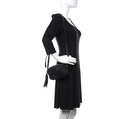 Gucci Pebbled Calfskin Mini Soho Disco Bag Black 2 of 11