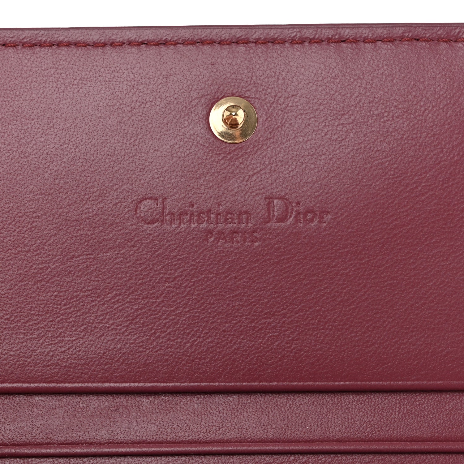 Christian Dior Patent Cannage Mini Lady Dior Wallet Mallow Rose 6 of 8