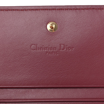 Christian Dior Patent Cannage Mini Lady Dior Wallet Mallow Rose 6 of 8