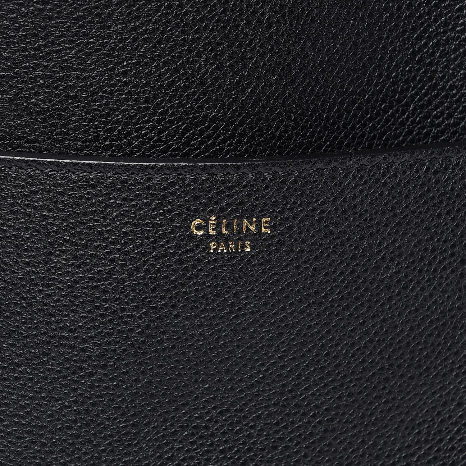 Celine Soft Grained Calfskin Sangle Bucket Bag Black 6 of 7
