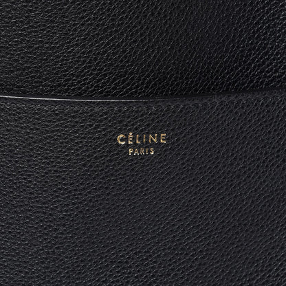Celine Soft Grained Calfskin Sangle Bucket Bag Black 6 of 7
