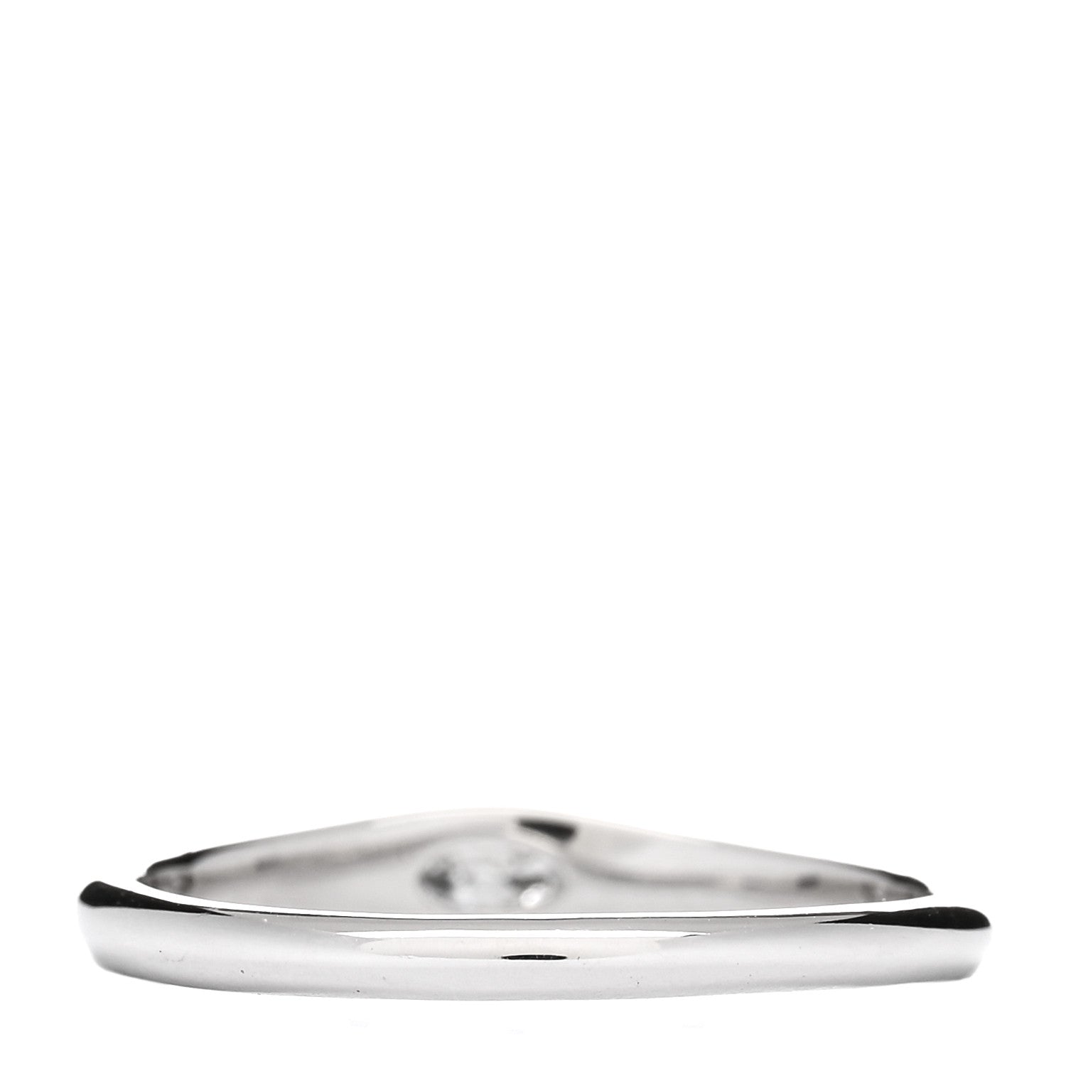 Tiffany Platinum Diamond .07ct Elsa Peretti Marquise Band Ring 64