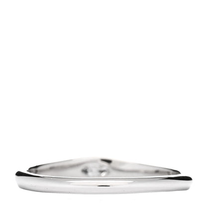 Tiffany Platinum Diamond .07ct Elsa Peretti Marquise Band Ring 64 10.75 3 of 5