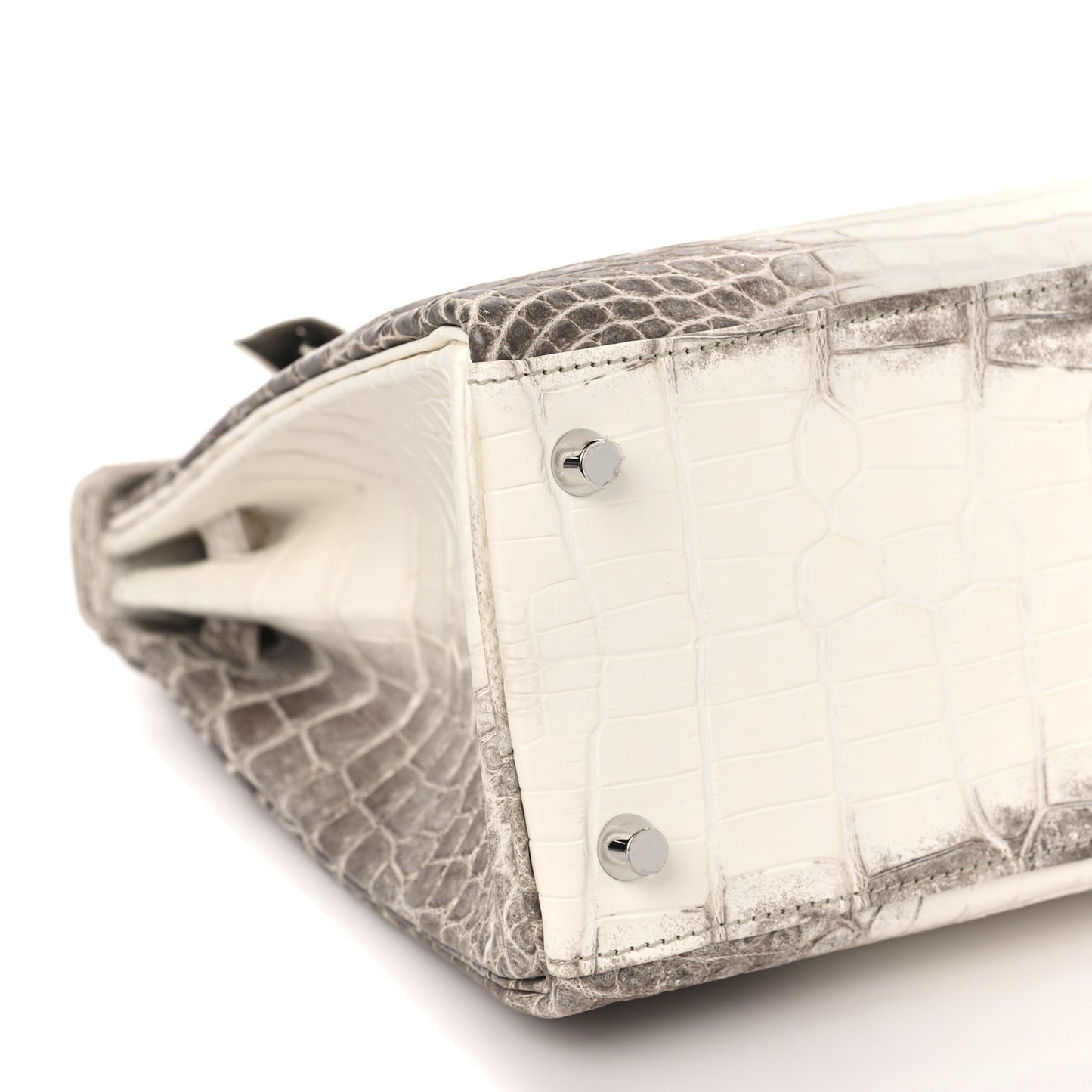 Matte Niloticus Crocodile Himalaya Kelly Retourne 28 White