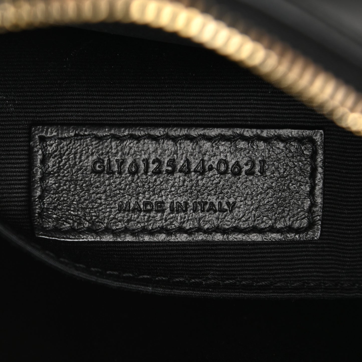 Calfskin Matelasse Monogram Lou Camera Bag Black