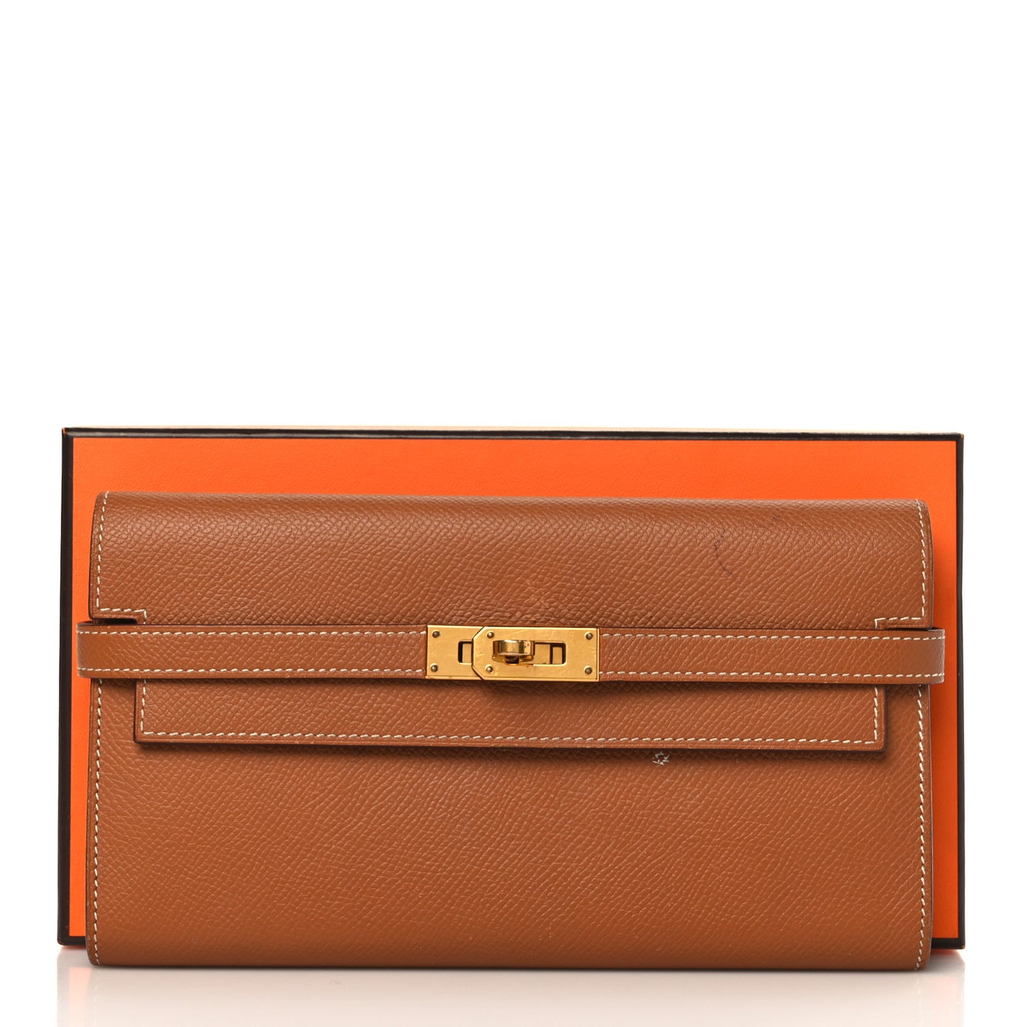 Epsom Kelly Longue Wallet Gold