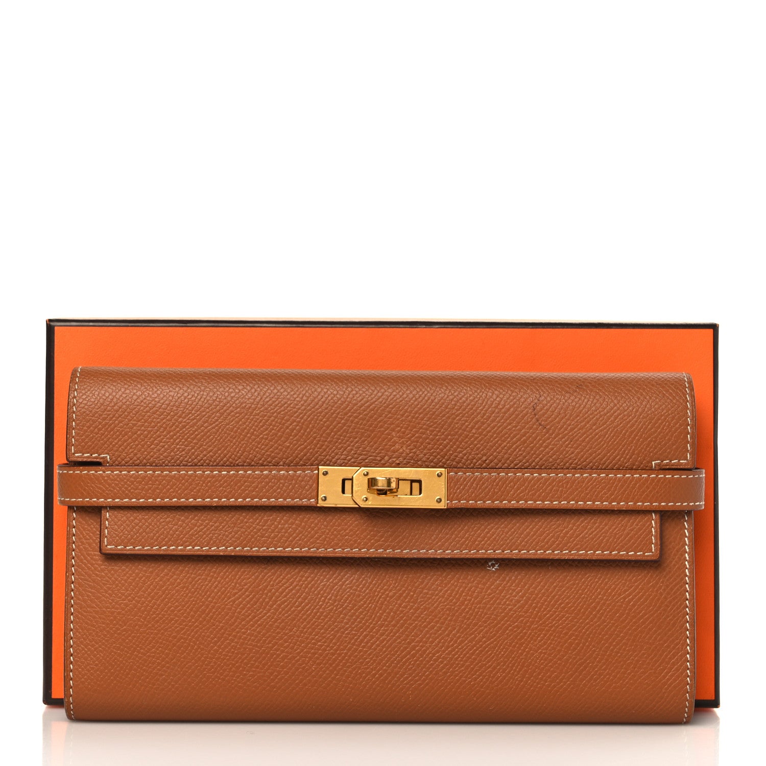 Hermes Epsom Kelly Longue Wallet Gold 13 of 13