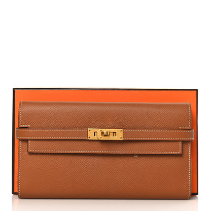 Hermes Epsom Kelly Longue Wallet Gold 13 of 13