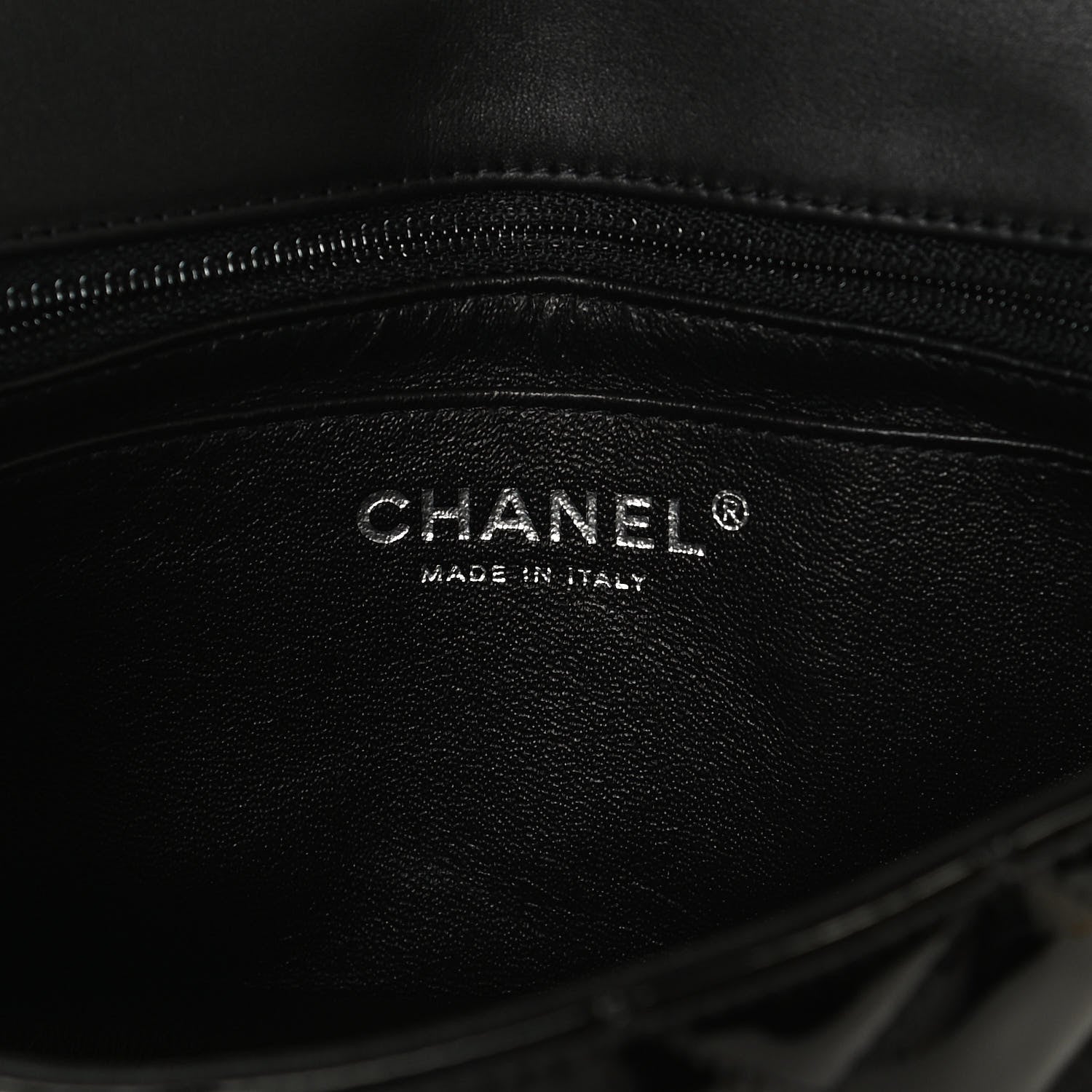 Chanel Patent Calfskin Quilted Mini Rectangular Flap Black 6 of 12