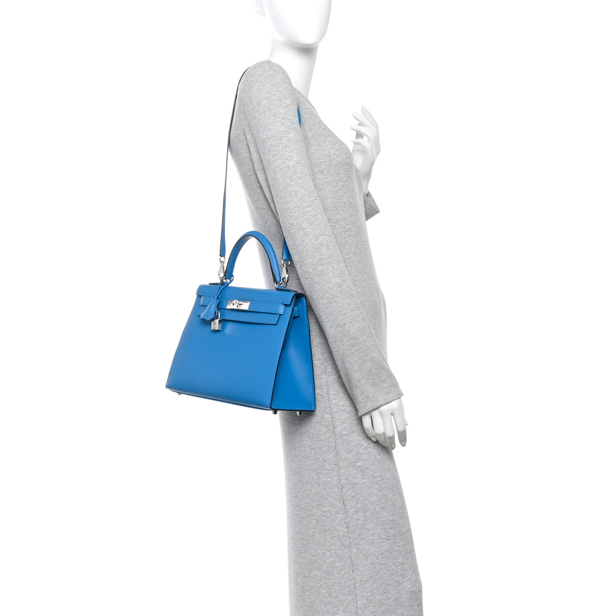 Hermes Epsom Kelly Sellier 28 Bleu Zanzibar 2 of 11