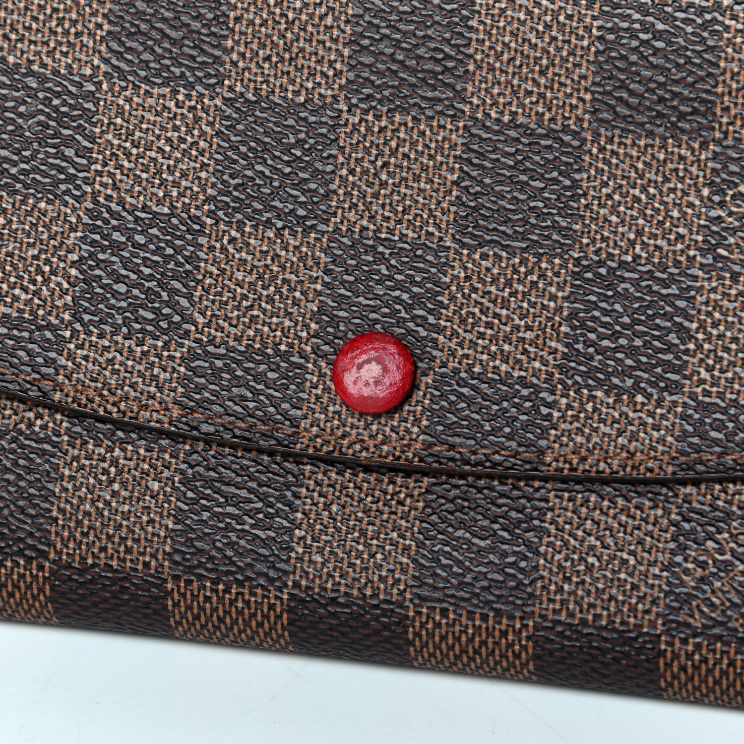Louis Vuitton Damier Ebene Emilie Wallet Red 5 of 6