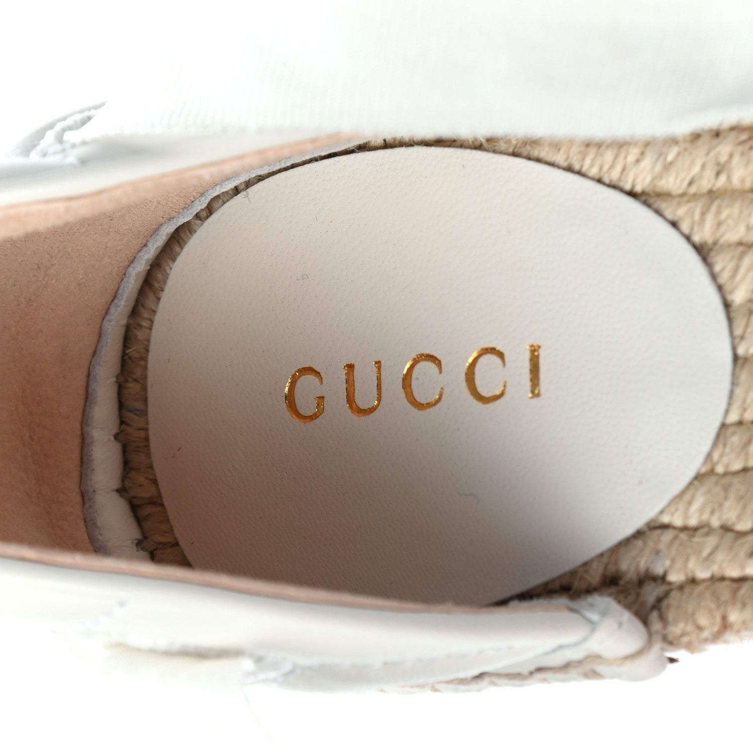 Gucci Nappa Matelasse GG Marmont Ankle Wrap Platform 35/120mm Espadrille Wedges 36.5 Great White 7 of 8