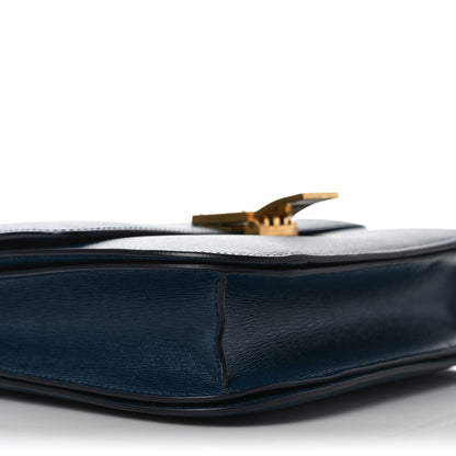 Celine Liege Calfskin Medium Classic Box Flap Bag Abyss Blue 8 of 10