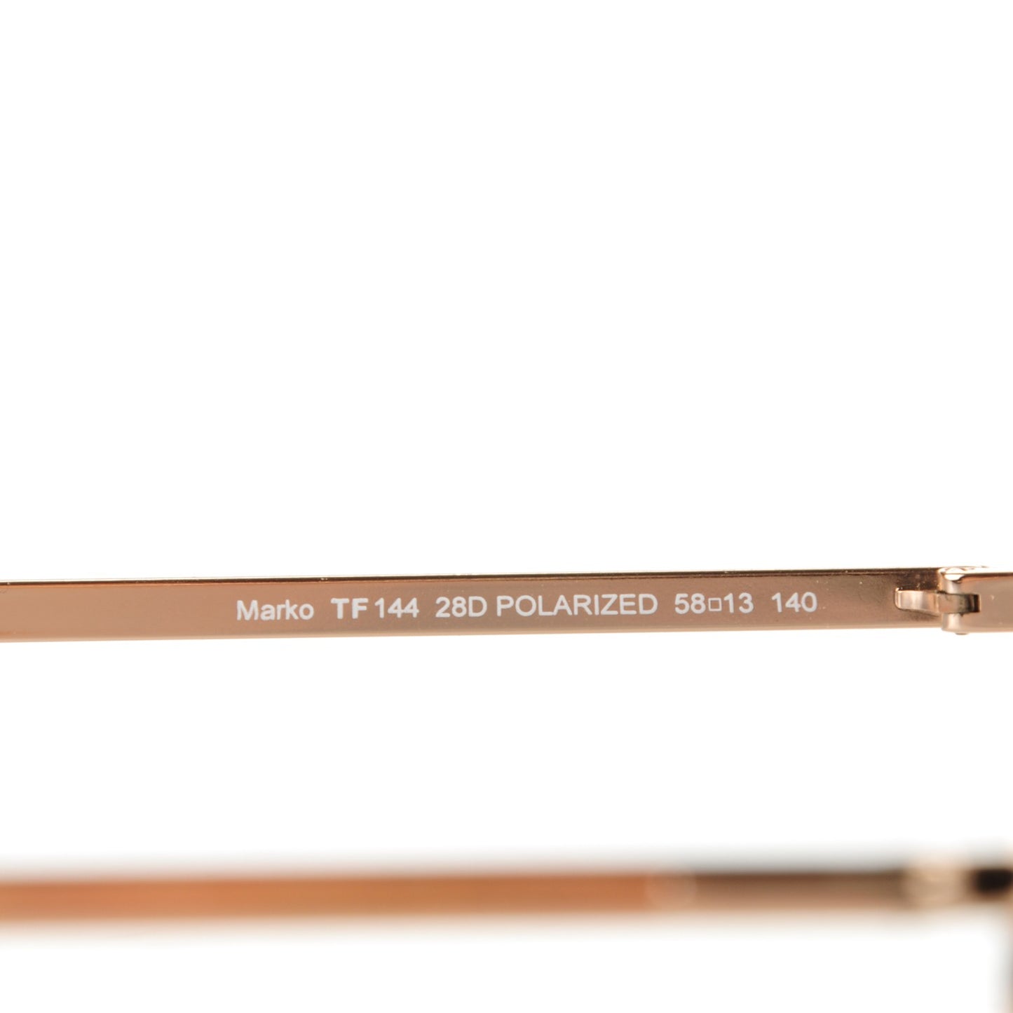 Marko Aviator Sunglasses TF144 Rose Gold