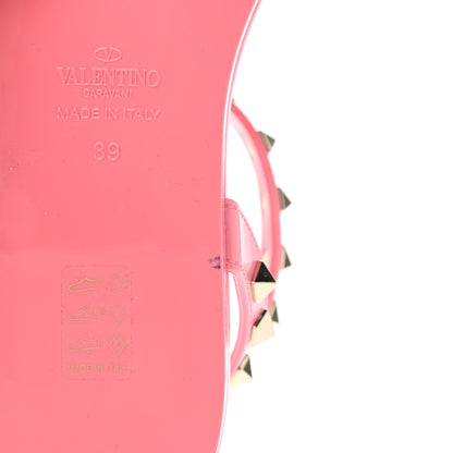 Valentino Garavani PVC Jelly Rockstud Caged Sandals 39 Sweet Pink 9 of 9