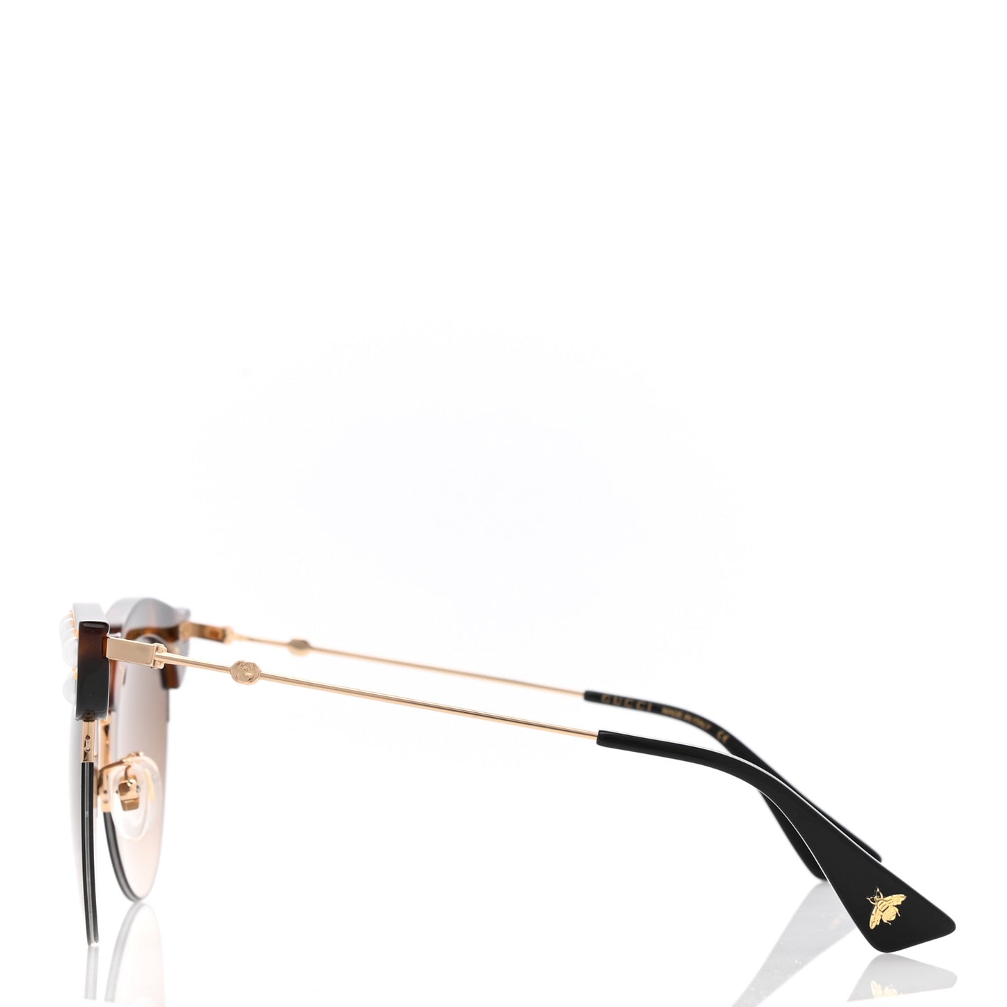 Pearl Cat Eye Sunglasses GG0212S Tortoise