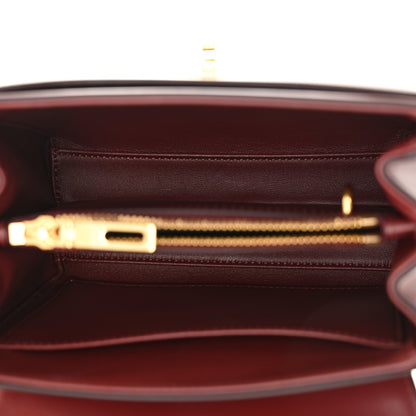 Celine Satinated Calfskin Mini 16 Top Handle Bag Light Burgundy 5 of 11