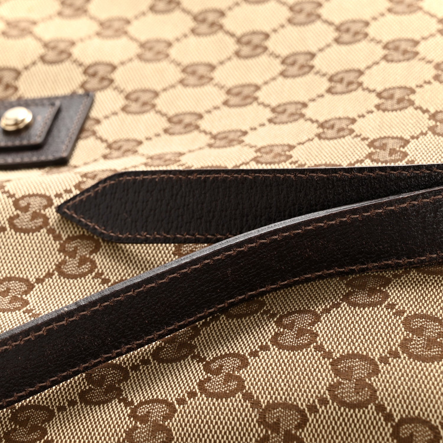 Gucci Monogram Abbey Messenger Bag Dark Brown 12 of 14