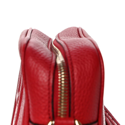 Gucci Pebbled Calfskin Small Soho Disco Bag Tabasco Red 12 of 17