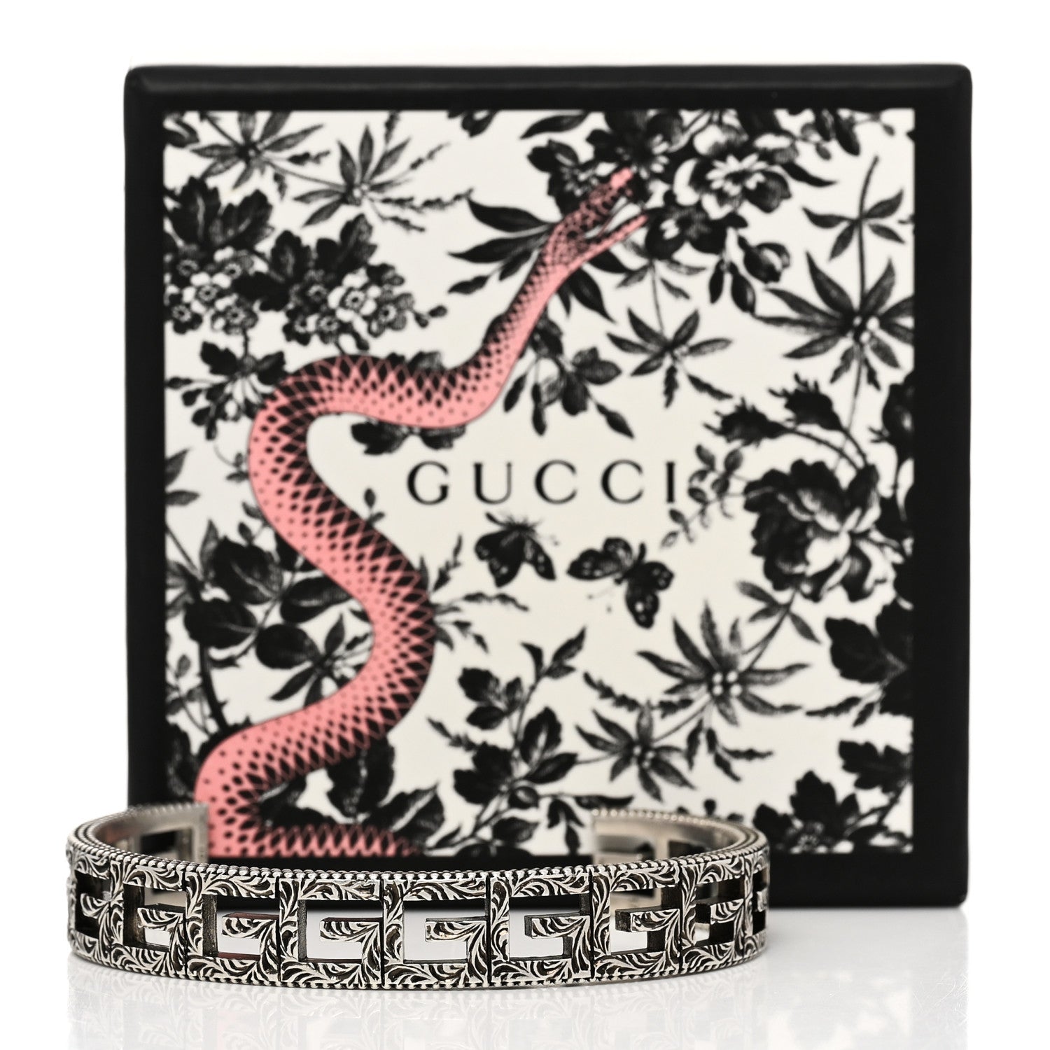 Gucci Sterling Silver Square G Motif Cuff Bracelet 5 of 5