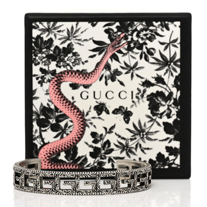 Gucci Sterling Silver Square G Motif Cuff Bracelet 5 of 5