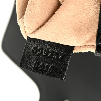 Gucci Calfskin Matelasse Monochrome GG Marmont Chain Belt Bag Black 7 of 11