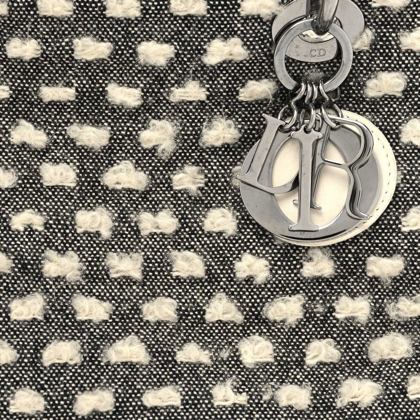 Wool Medium Lady Dior Grey