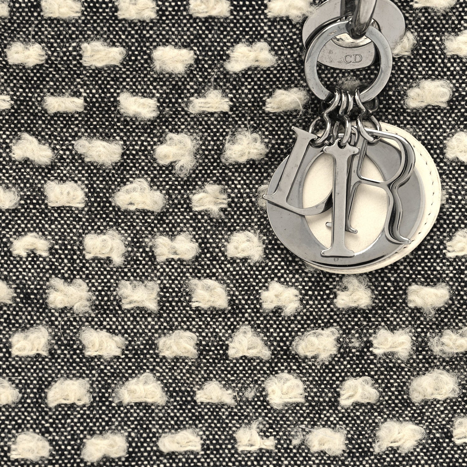 Christian Dior Wool Medium Lady Dior Grey 8 of 12