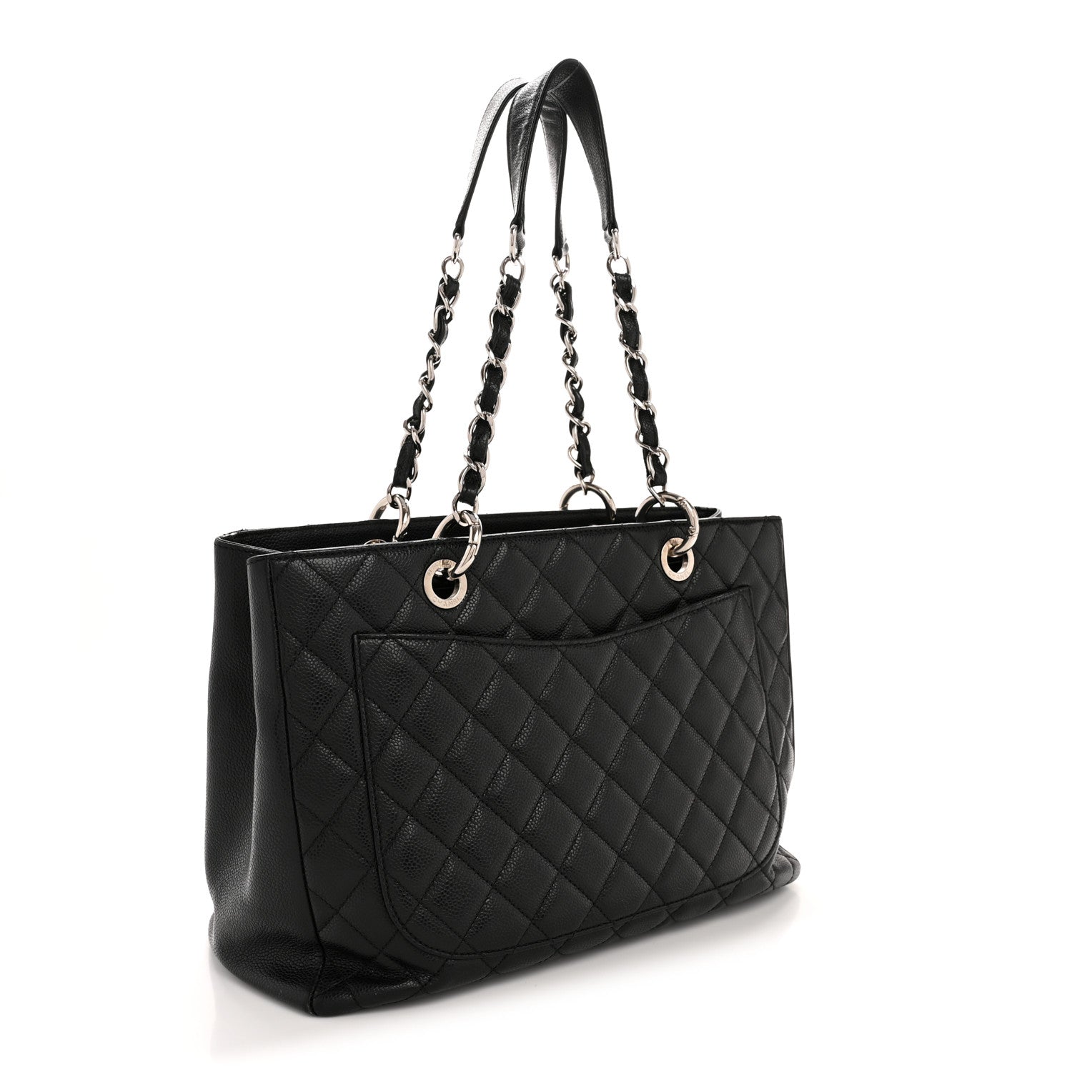 Chanel Caviar Quilted Grand Shopping Tote GST Black 3 of 13
