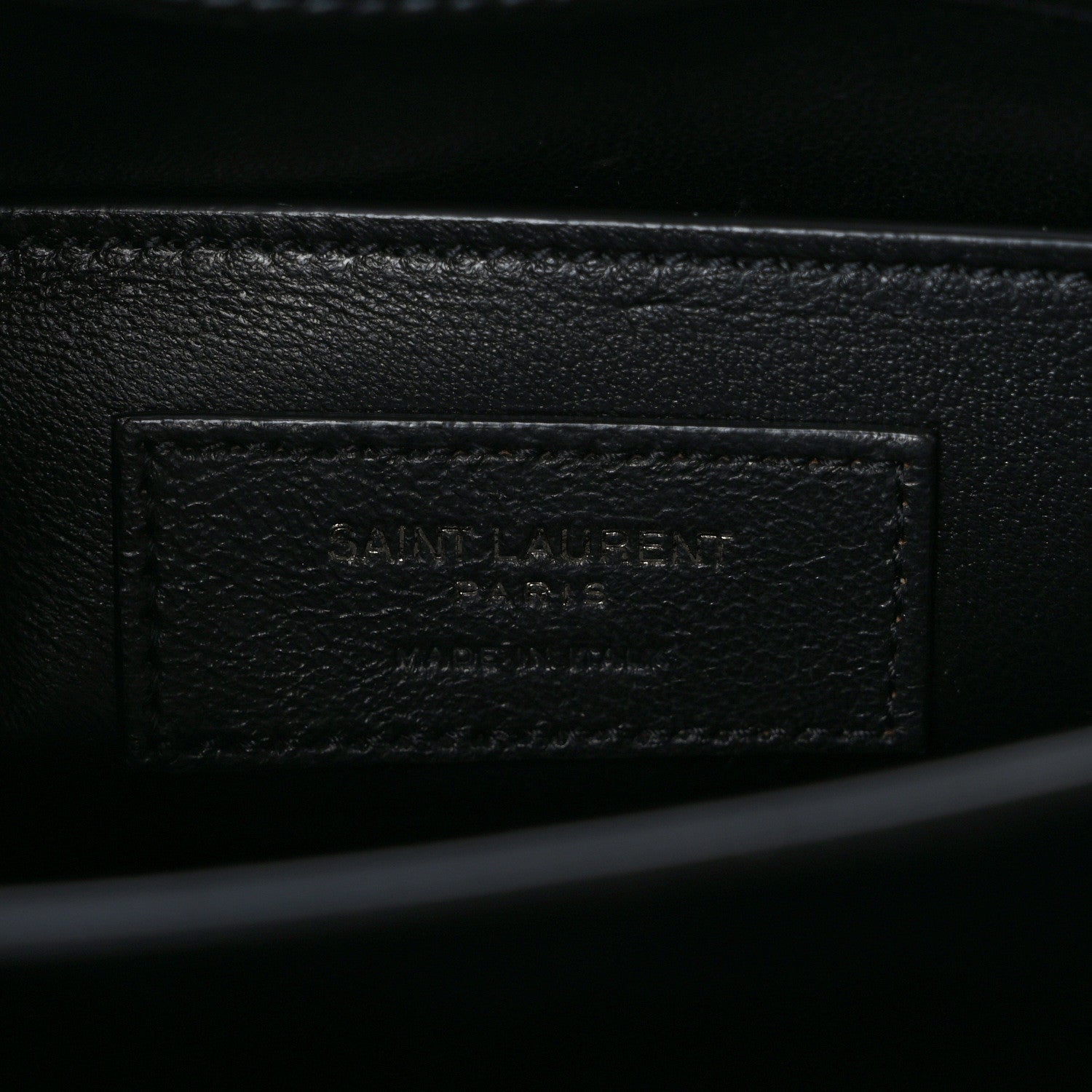 Saint Laurent Calfskin Medium Monogram Monochrome Sunset Black 6 of 10