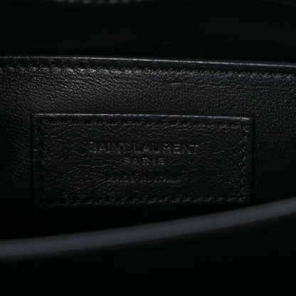 Saint Laurent Calfskin Medium Monogram Monochrome Sunset Black 6 of 10