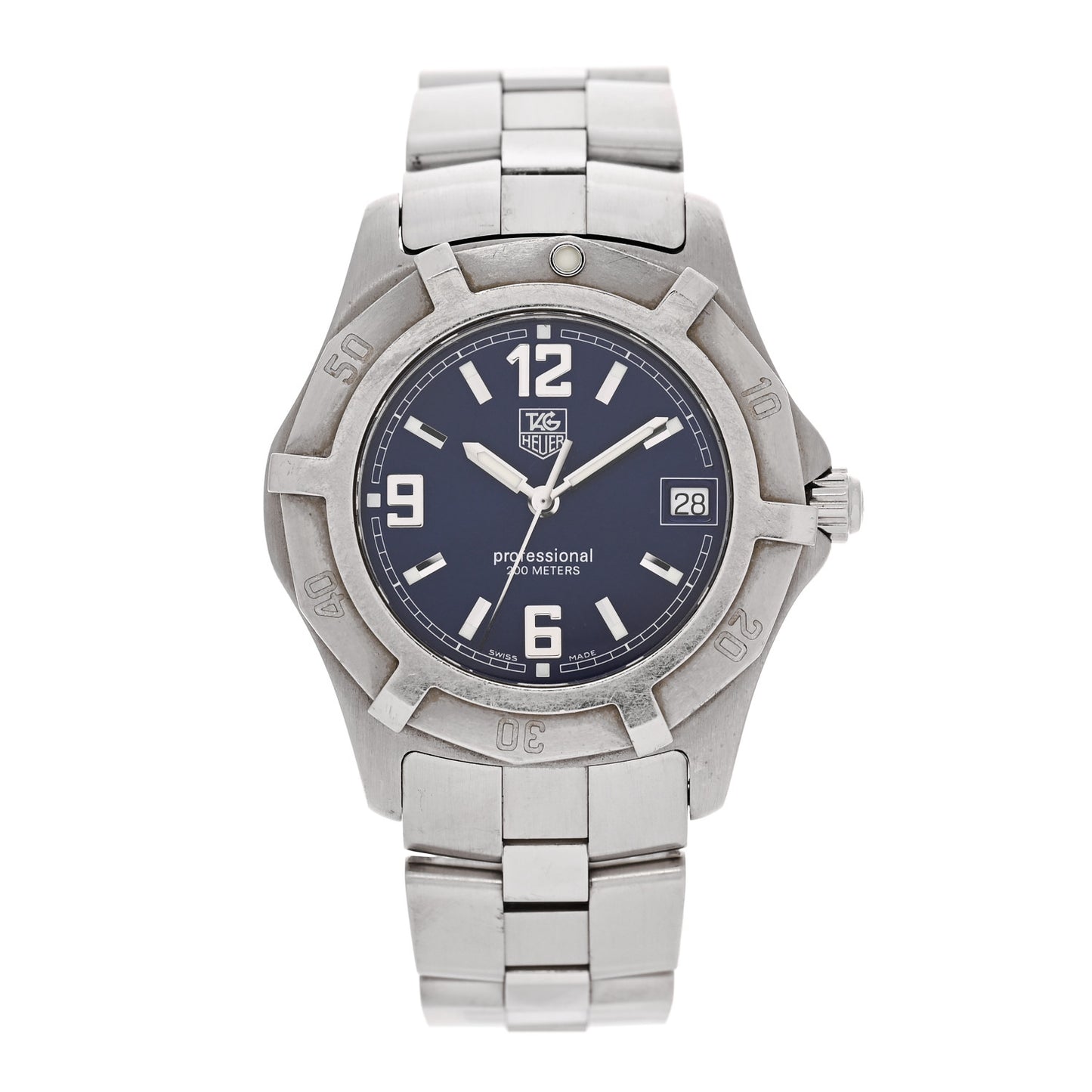 Stainless Steel 37mm Professional 2000 Quartz Watch Blue WN1112