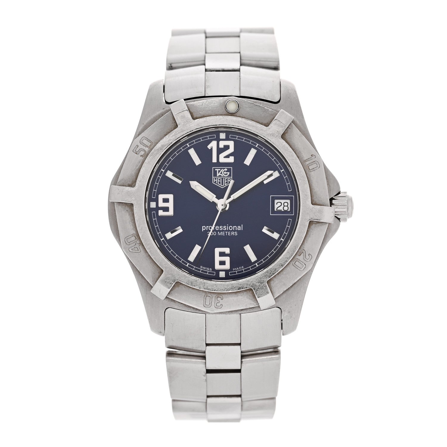 Tag Heuer Stainless Steel 37mm Professional 2000 Quartz Watch Blue WN1112 1 of 4