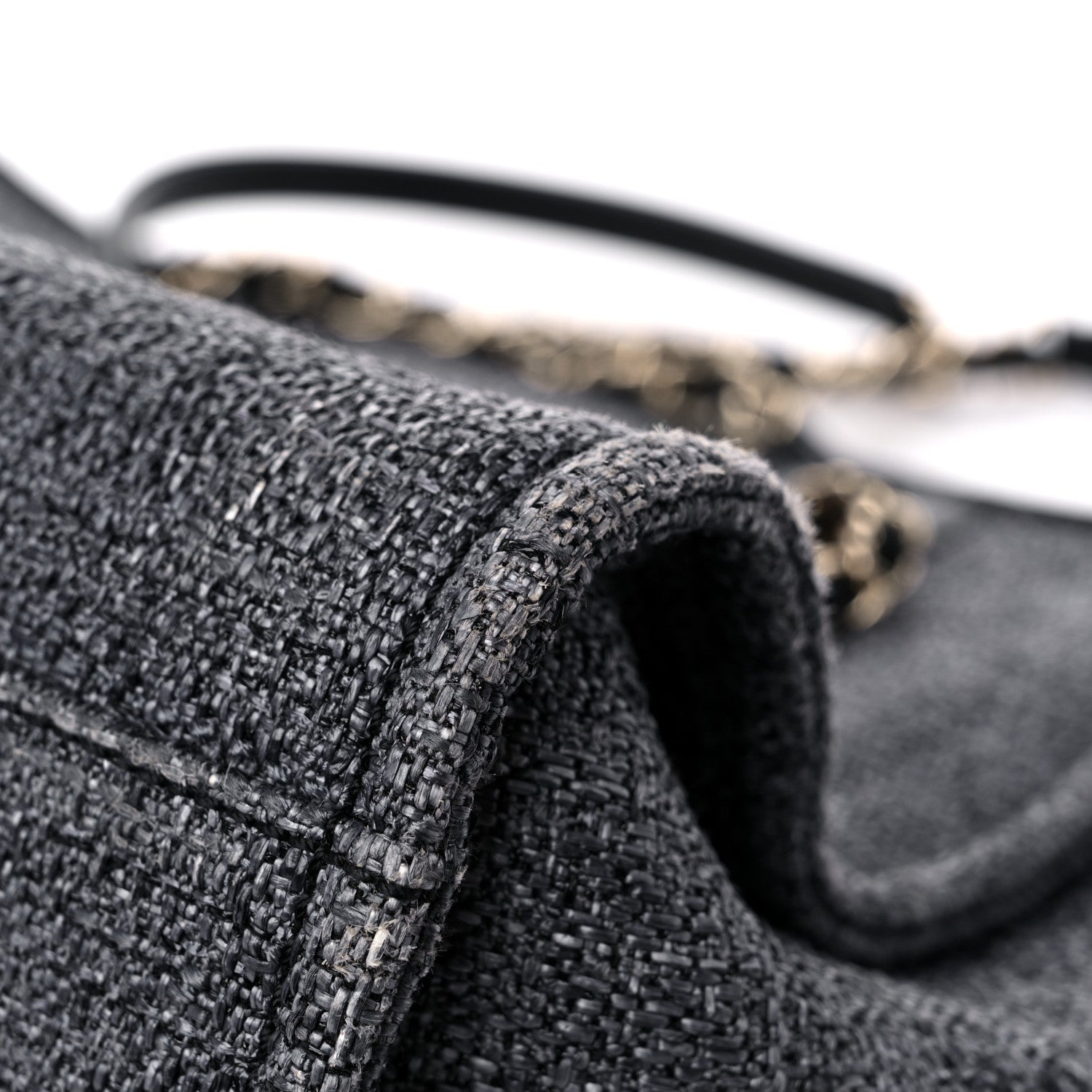 Chanel Lurex Boucle Small Deauville Tote Black 11 of 16