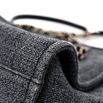 Chanel Lurex Boucle Small Deauville Tote Black 11 of 16