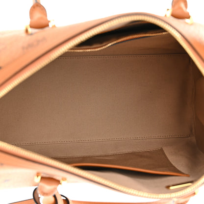 MCM Visetos Medium Boston Bag Cognac 5 of 11