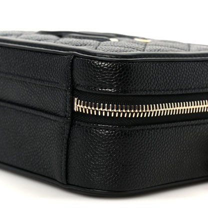Chanel Caviar Quilted Small CC Filigree Vanity Case Black 10 of 10