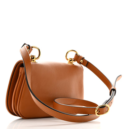 Gucci Roxy Calfskin Web Mini Blondie Shoulder Bag Cognac 2 of 11