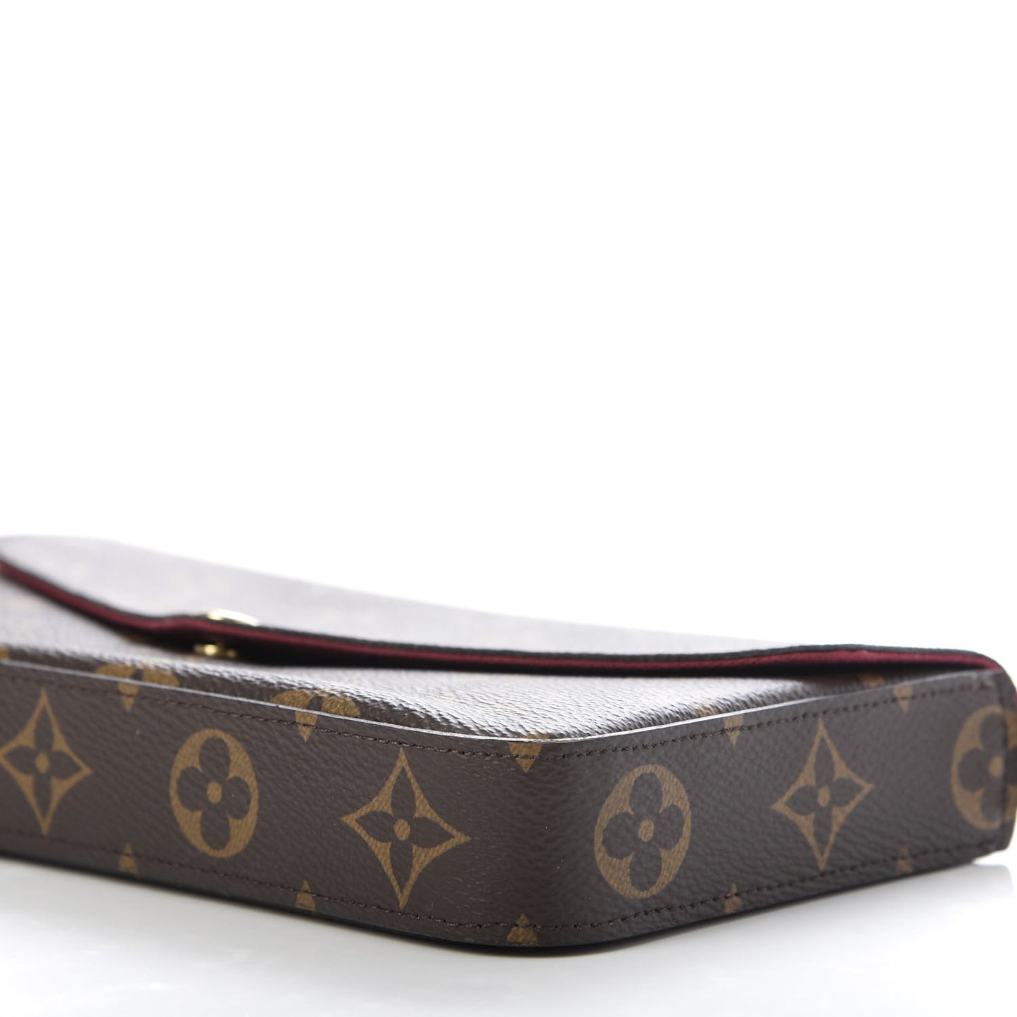 Monogram Pochette Felicie Chain Wallet Fuchsia