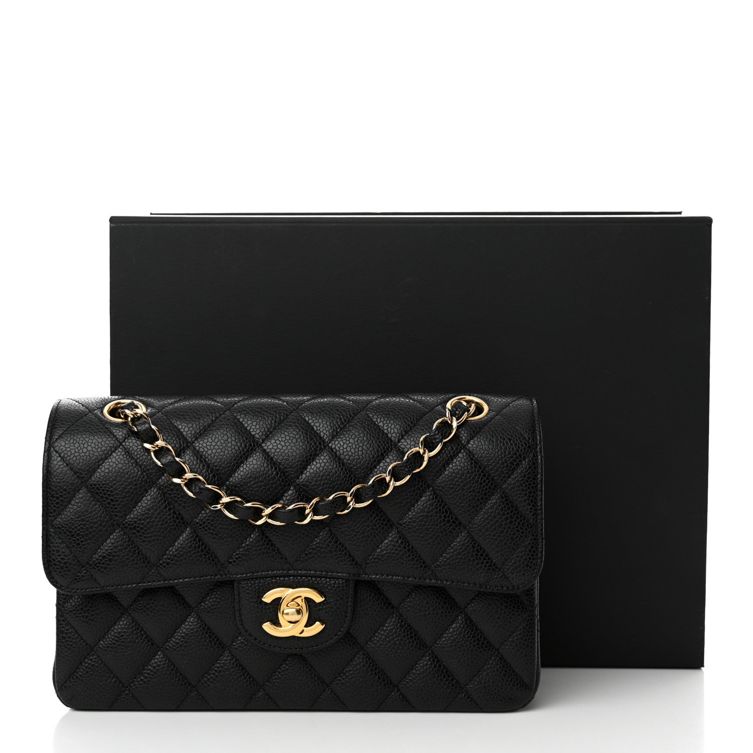 Chanel Caviar Quilted Small Double Flap Black 15 of 15