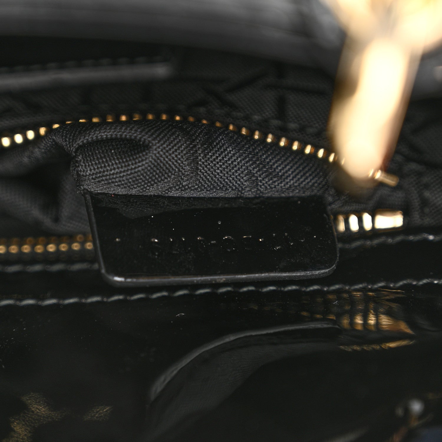 Christian Dior Patent Cannage Mini Lady Dior Black 7 of 15